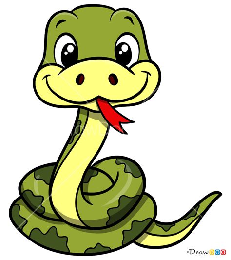Take your imagination to a new realistic level Choose a coloring page that best fits your aspiration. . Cartoon drawing of a snake